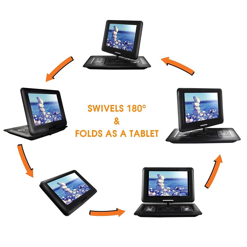 Trexonic Portable 14.1" DVD Player With Screen - Image 4