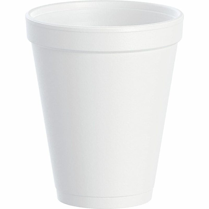 Dart® Insulated Foam Drinking Cups, White, 10 Oz, Case Of 1,000 Cups - Image 7