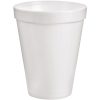 Dart® Insulated Foam Drinking Cups, White, 10 Oz, Case Of 1,000 Cups