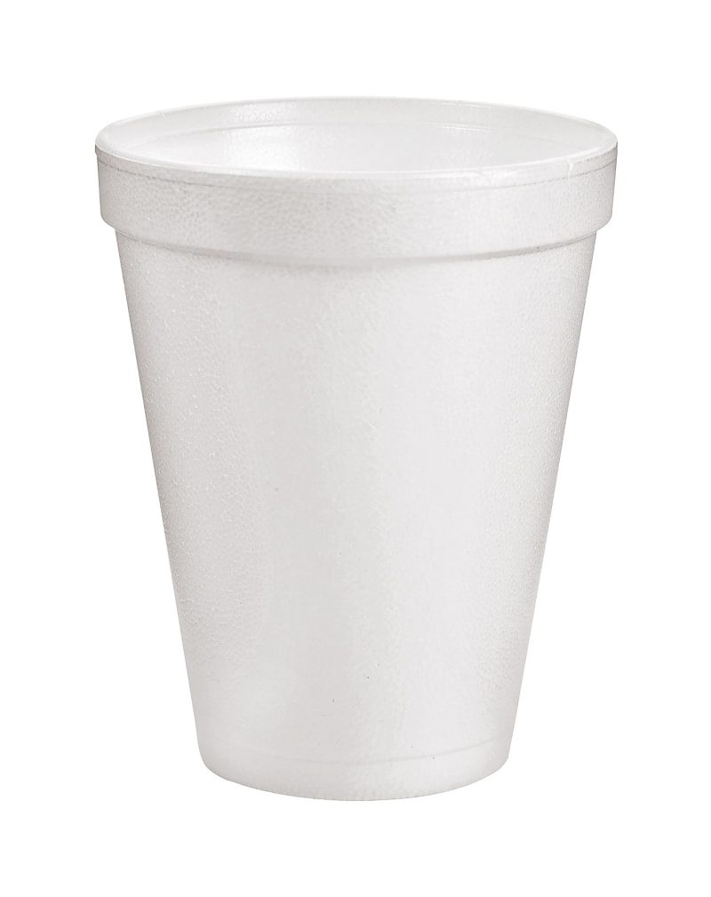 Dart® Insulated Foam Drinking Cups, White, 10 Oz, Case Of 1,000 Cups