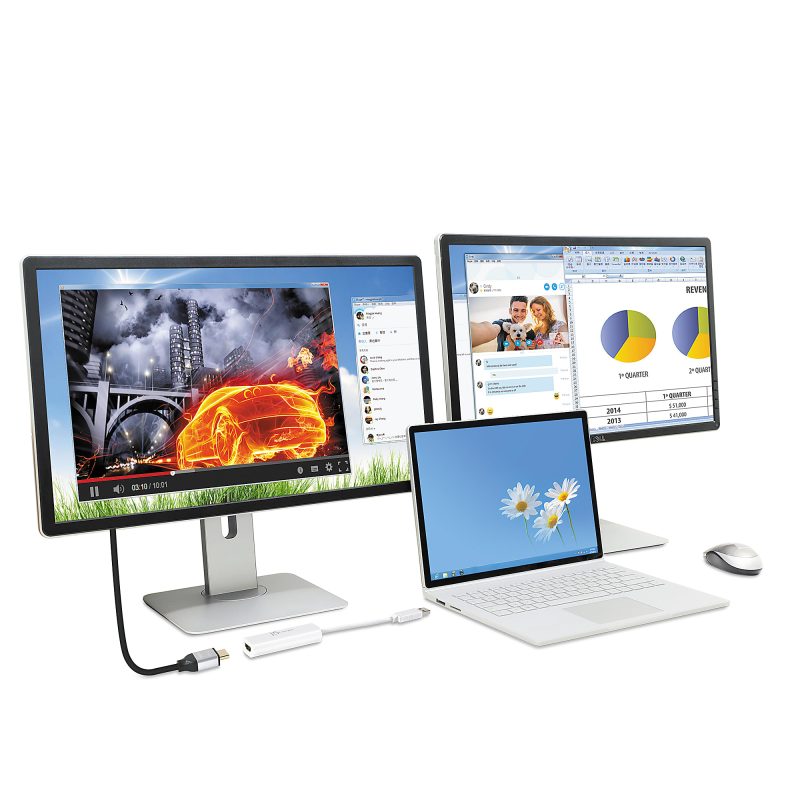 j5create JUA254 USB 3.0 to HDMI™ External Video Adapter, White - Image 3