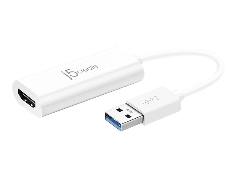 j5create JUA254 USB 3.0 to HDMI™ External Video Adapter, White - Image 9