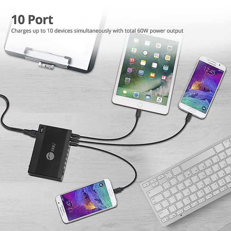 SIIG®  60W 10-Port USB Charger - Image 3