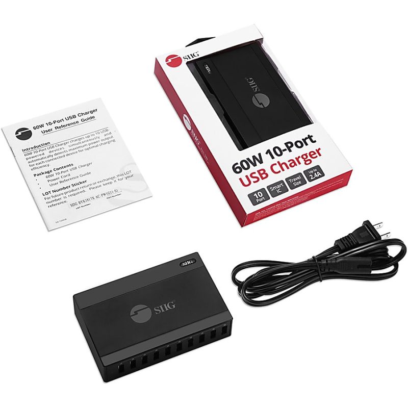 SIIG®  60W 10-Port USB Charger - Image 6