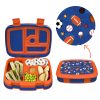 Bentgo Kids Prints 5-Compartment Lunch Box, 2"H x 6-1/2"W x 8-1/2"D, Sports - Image 2