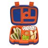 Bentgo Kids Prints 5-Compartment Lunch Box, 2"H x 6-1/2"W x 8-1/2"D, Sports - Image 3