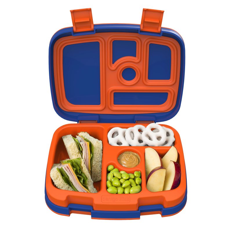 Bentgo Kids Prints 5-Compartment Lunch Box, 2"H x 6-1/2"W x 8-1/2"D, Sports - Image 3