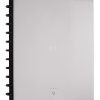 TUL® Wireless/Wired Charging Discbound Notebook, Leather Cover, Letter Size, Gray
