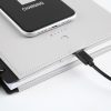 TUL® Wireless/Wired Charging Discbound Notebook, Leather Cover, Letter Size, Gray - Image 2