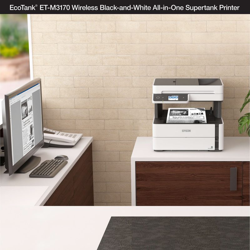 Epson® EcoTank® ET-M3170 SuperTank® Wireless All-In-One Monochrome Printer - Image 5