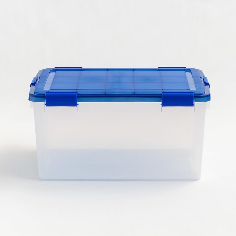 Iris Ultimate Weathertight Storage Boxes, 23-5/8”L x 20-1/16”W x 16-3/16”H, 62.8 Qt, Clear, Set Of 3 Boxes - Image 3
