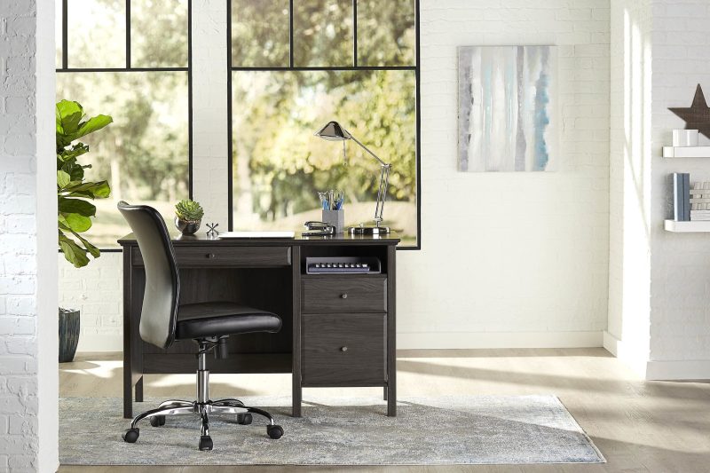 Realspace® Chase 47”W Writing Desk, Coastal Gray - Image 5