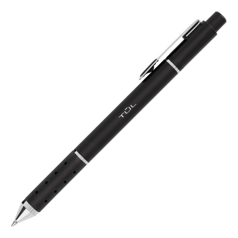 TUL® GL Series Retractable Gel Pens, Medium Point, 0.7 mm, Black Barrel, Black Ink, Pack Of 12 Pens - Image 6