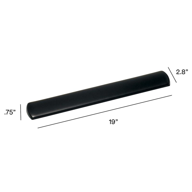 3M™ Large Gel Wrist Rest For Keyboards, 19"H x 0.8"W x 2.8"D, Black - Image 10