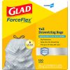 CloroxPro™ Glad ForceFlex Tall Kitchen Drawstring Trash Bags, 13 Gallon, Grey, Box Of 100 - Image 2