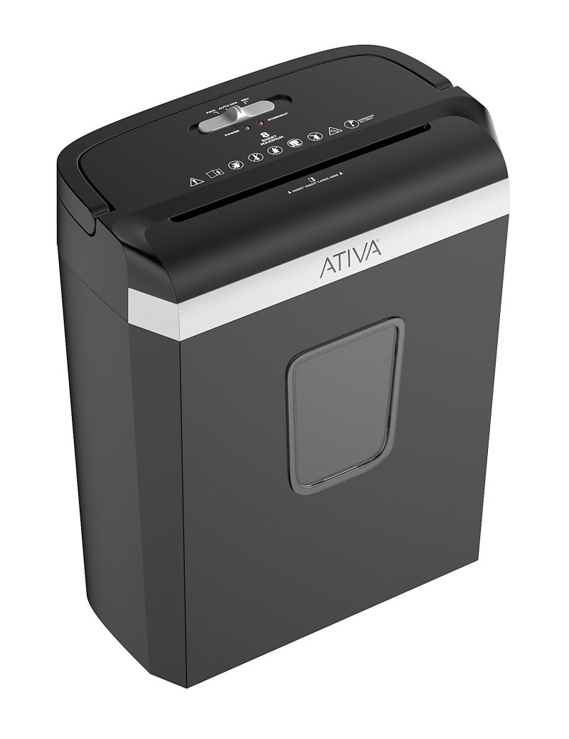 Ativa® 8-Sheet Cross-Cut Shredder, A08CC23 - Image 2