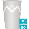 Highmark® Insulated Hot Cups, 16 Oz, 42% Recycled, Gray/White, Pack Of 50 - Image 3