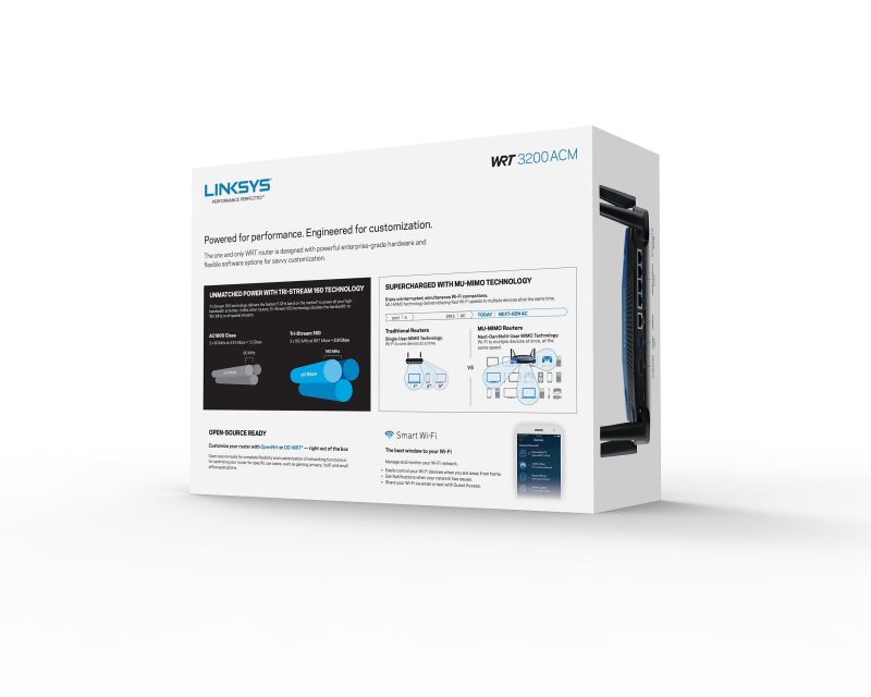 Linksys® Dual Band 802.11ac, Wireless Gateway Router, WRT3200ACM - Image 4