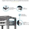 StarTech.com 15U Open Frame Rack - 4 Post - 22-40 in. Adjustable Depth - 1200 lbs Weight Capacity - Includes Casters (4POSTRACK15U) - Image 5