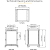 StarTech.com 15U Open Frame Rack - 4 Post - 22-40 in. Adjustable Depth - 1200 lbs Weight Capacity - Includes Casters (4POSTRACK15U) - Image 8