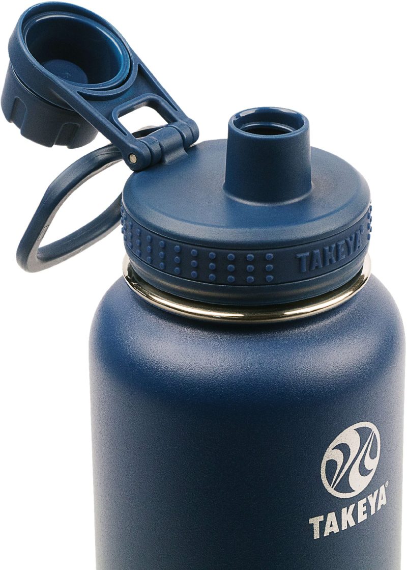 Takeya Actives Spout Reusable Water Bottle, 32 Oz, Midnight - Image 2