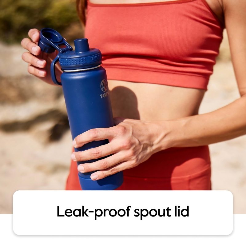 Takeya Actives Spout Reusable Water Bottle, 32 Oz, Midnight - Image 5