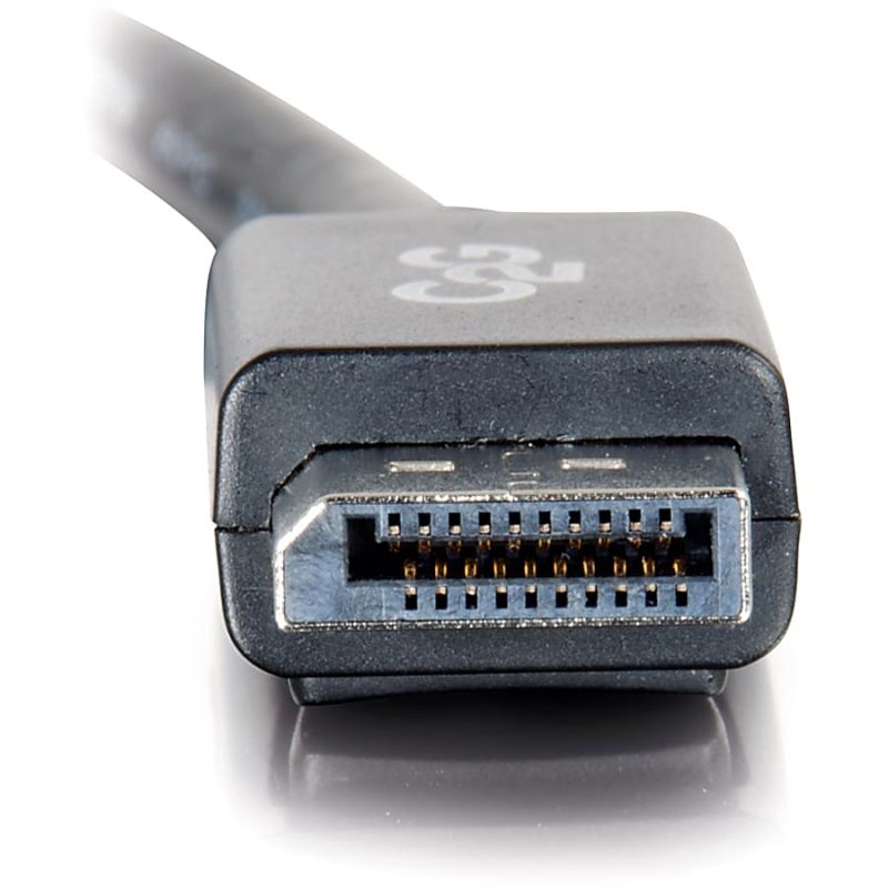 C2G 10ft 8K DisplayPort Cable with Latches - M/M - DisplayPort for Notebook, Monitor, Audio/Video Device - 10 ft DisplayPort Male 4K to 8K Digital Audio/Video - Black - Image 4