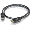 C2G 10ft 8K DisplayPort Cable with Latches - M/M - DisplayPort for Notebook, Monitor, Audio/Video Device - 10 ft DisplayPort Male 4K to 8K Digital Audio/Video - Black - Image 5