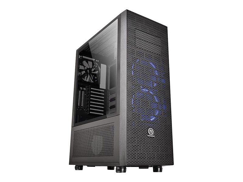 Thermaltake Core X71 - TG Edition - tower - ATX - windowed side panel - no power supply (PS/2) - black - USB/Audio