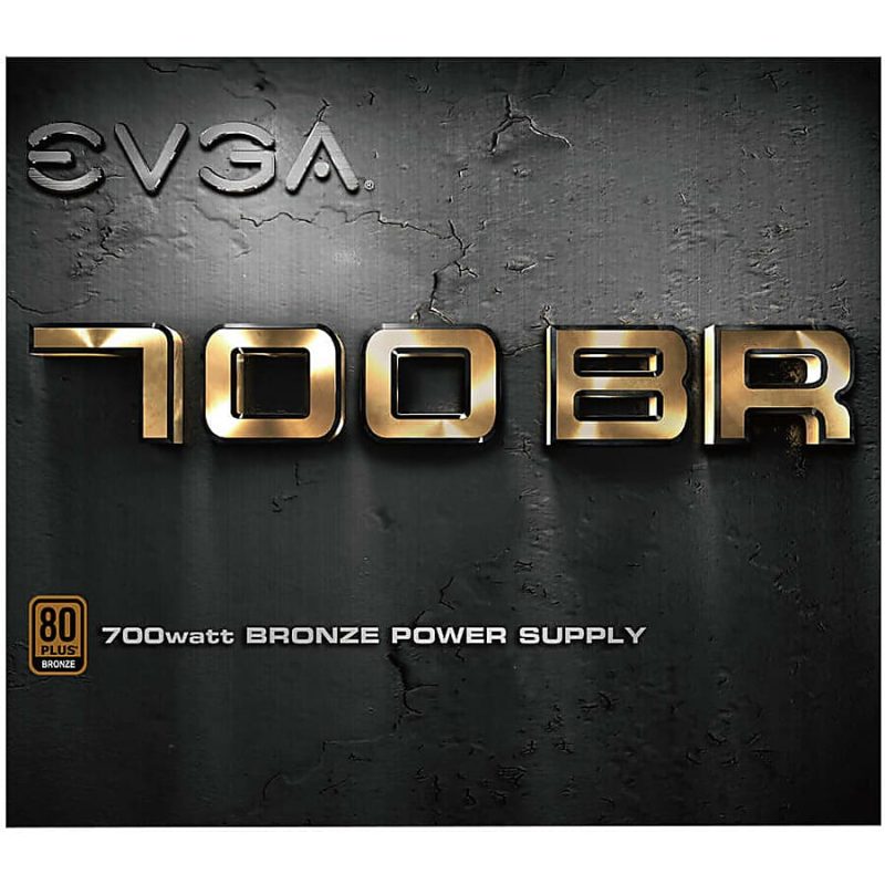 EVGA 700BR Power Supply - Internal - 120 V AC, 230 V AC Input - 5 V DC, 12 V DC, 3.3 V DC Output - 700 W - 1 +12V Rails - 1 Fan(s) - ATI CrossFire Supported - NVIDIA SLI Supported - 85% Efficiency - Image 4