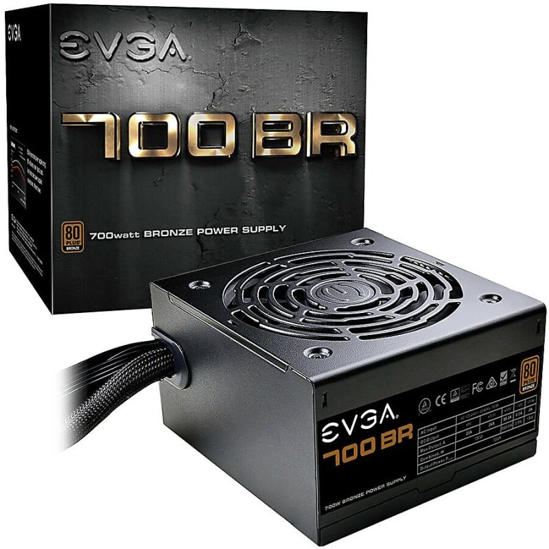 EVGA 700BR Power Supply - Internal - 120 V AC, 230 V AC Input - 5 V DC, 12 V DC, 3.3 V DC Output - 700 W - 1 +12V Rails - 1 Fan(s) - ATI CrossFire Supported - NVIDIA SLI Supported - 85% Efficiency - Image 7