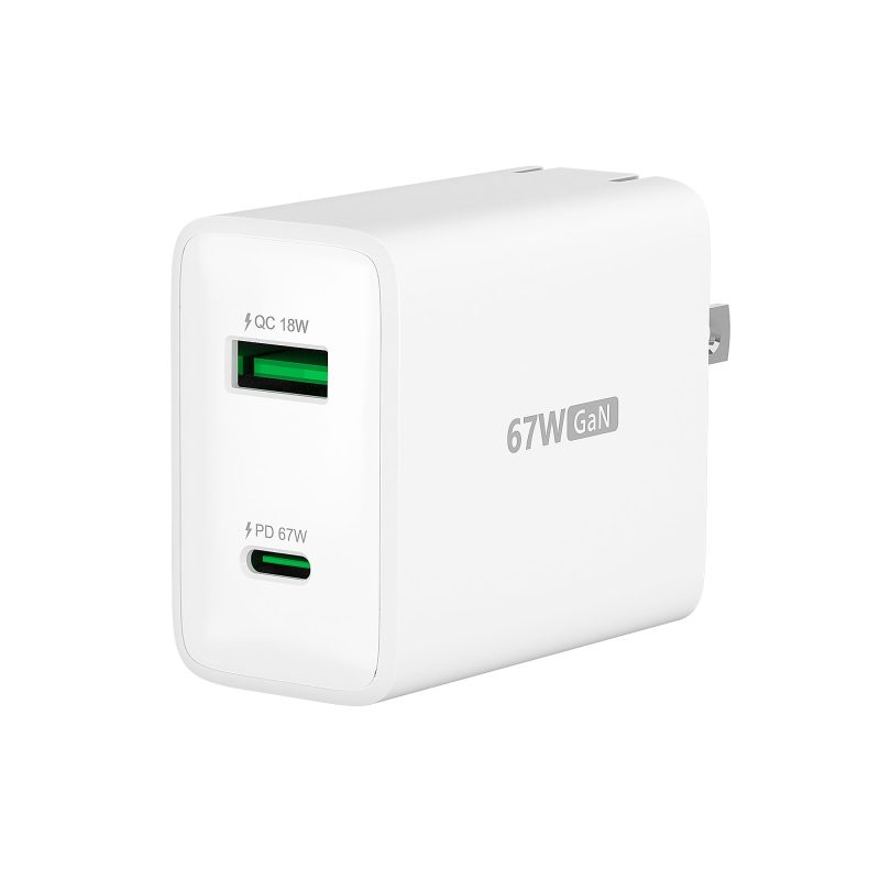 j5create 67W GaN USB-C 2-Port Charger, White, JUP2367 - Image 3