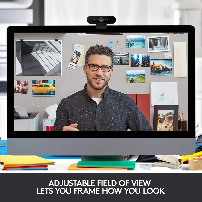 Logitech® 4K Pro Webcam with HDR and Noise-Canceling Mics, Black - Image 5