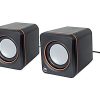 Manhattan 2600 Series Speaker System, Small Size, Big Sound, Two Speakers, Stereo, USB power, Output: 2x 3W, 3.5mm plug for sound, In-Line volume control, Cable 0.9m, Black, Three Year Warranty, Box - Speakers - for PC - 3 Watt - black - Image 2