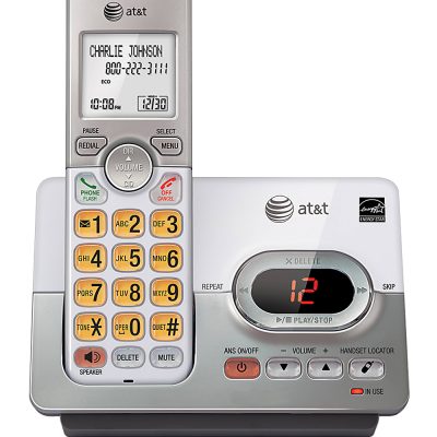 AT&T EL52103 DECT 6.0 Expandable Cordless Phone System With Digital Answering Machine