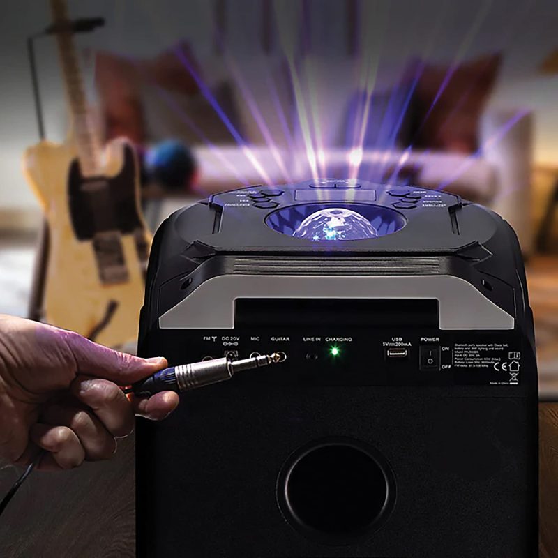 Gemini GPLT Series 360° Portable Bluetooth Speaker System, Black - Image 4