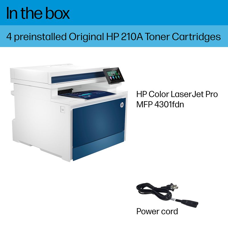 HP LaserJet Pro MFP 4301fdn All-In-One Laser Color Printer (4RA81F) - Image 7