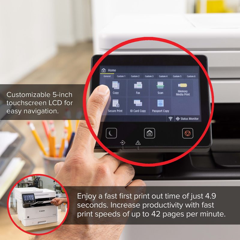 Canon imageCLASS MF465dw Wireless Mobile-Ready Duplex Laser All-In-One Monochrome Printer - Image 4