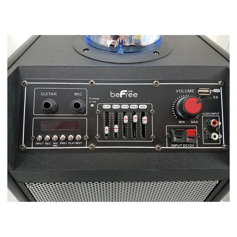 BeFree Sound Projection Party Light Dome Bluetooth® Speaker, Black - Image 4