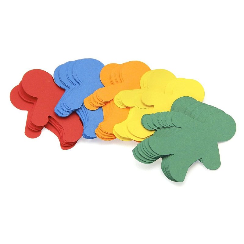 Hygloss Pocket Shapes, 2" People, 100 Shapes Per Pack, Set Of 6 Packs - Image 2