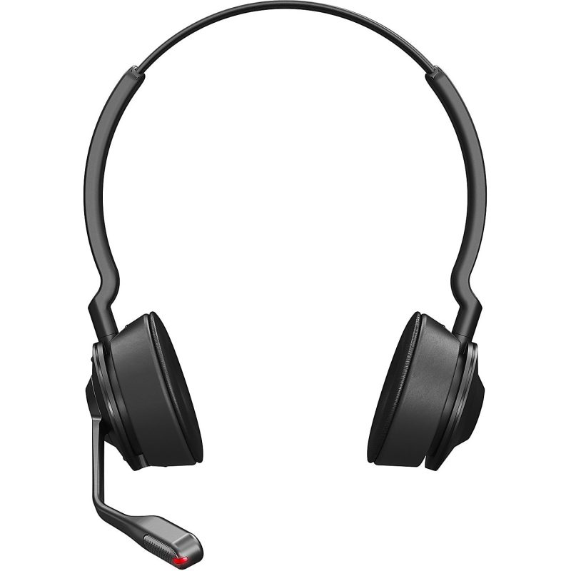 Jabra Engage 55 Headset - Stereo - USB Type A - Wireless - DECT - 492.1 ft - 40 Hz - 16 kHz - On-ear - Binaural - Open - Noise Cancelling, Uni-directional, MEMS Technology Microphone - Black - Image 2