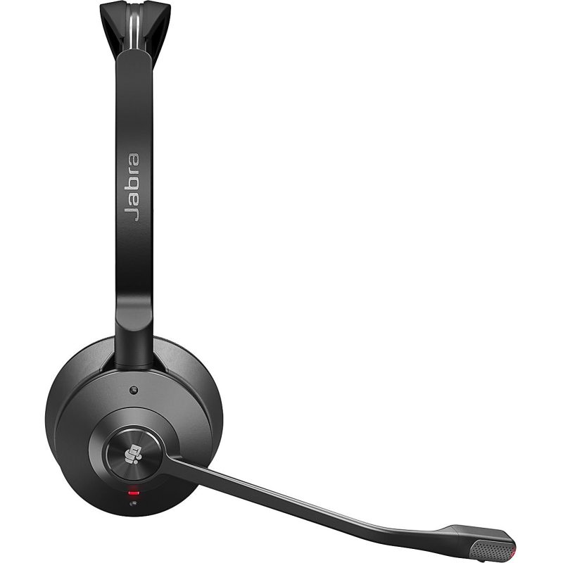 Jabra Engage 55 Headset - Stereo - USB Type A - Wireless - DECT - 492.1 ft - 40 Hz - 16 kHz - On-ear - Binaural - Open - Noise Cancelling, Uni-directional, MEMS Technology Microphone - Black - Image 3