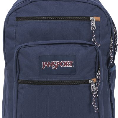 JanSport Cool Student Backpack with 15" Laptop Pocket, Navy