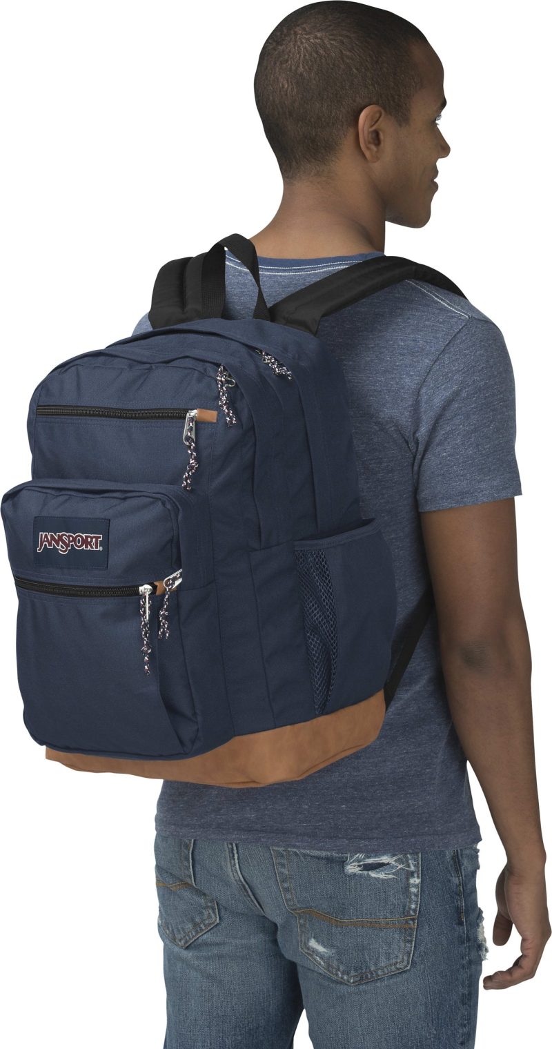 JanSport Cool Student Backpack with 15" Laptop Pocket, Navy - Image 3