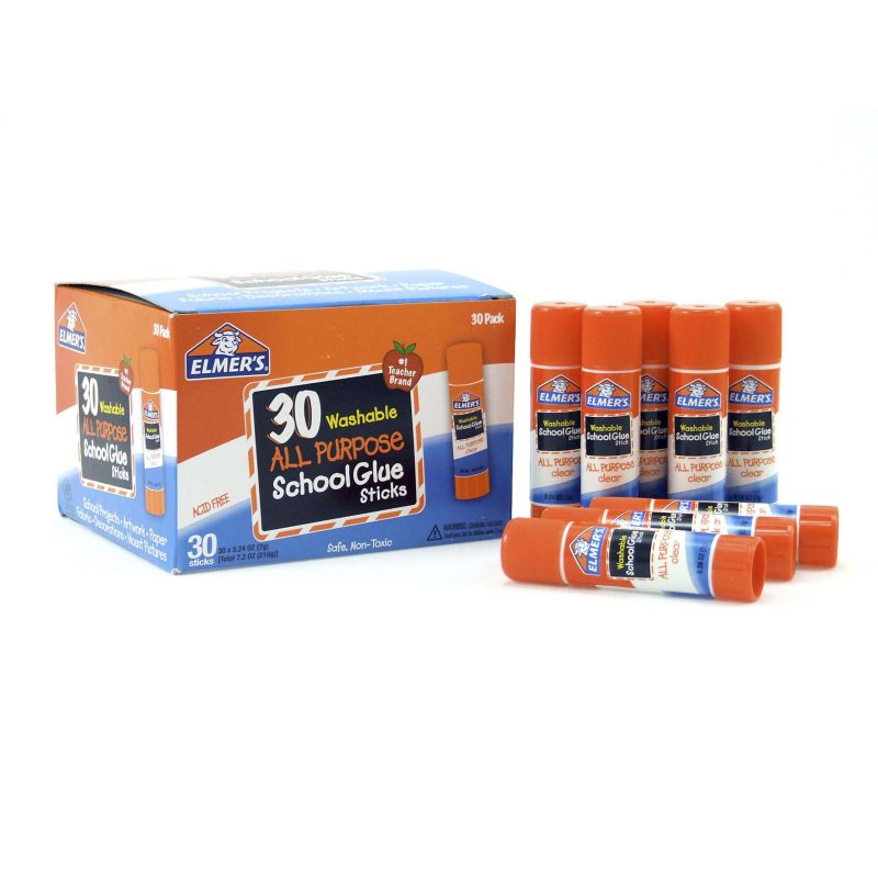 Elmer's® Glue Stick Classroom Pack, All-Purpose Clear, Box Of 30 - Image 6