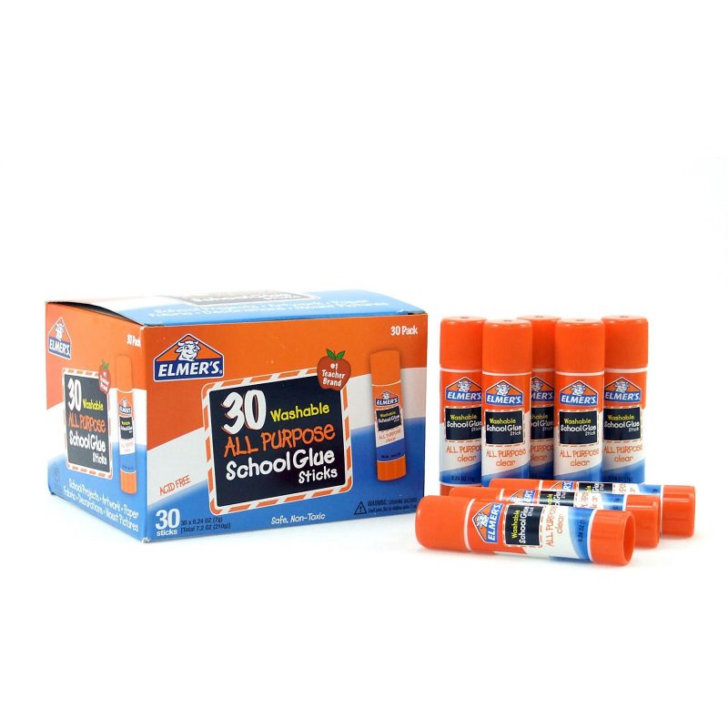 Elmer's® Glue Stick Classroom Pack, All-Purpose Clear, Box Of 30 - Image 7
