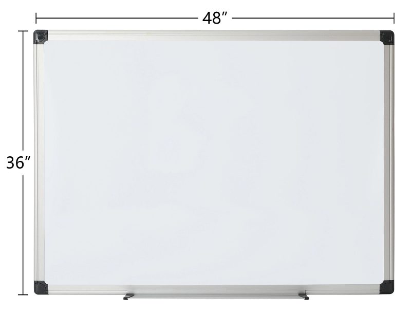 Office Depot® Brand Non-Magnetic Melamine Dry-Erase Whiteboard, 36" x 48", Aluminum Frame With Silver Finish - Image 3