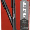 Sharpie® Fine-Point Pens, Fine Point, Black Barrels, Black Ink, Pack Of 12