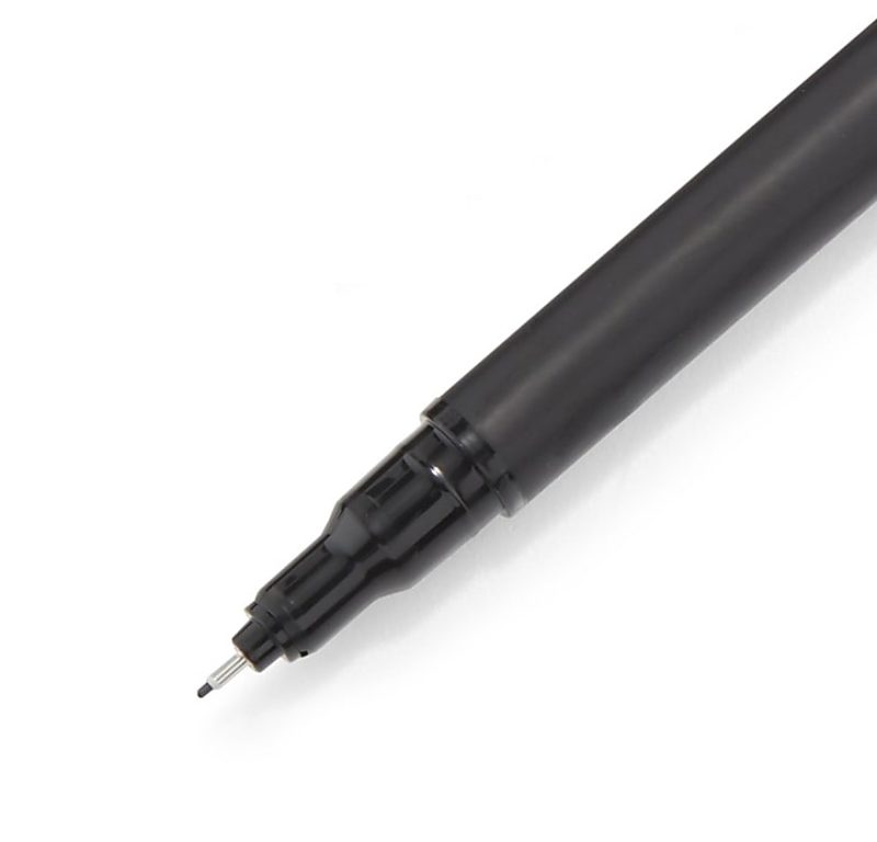 Sharpie® Fine-Point Pens, Fine Point, Black Barrels, Black Ink, Pack Of 12 - Image 2