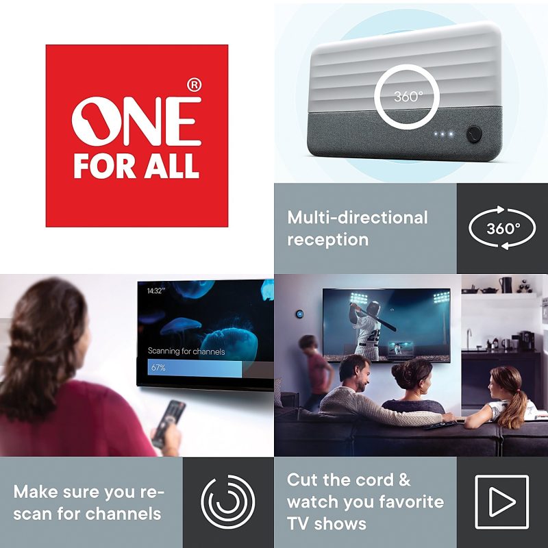 One For All 14450 Suburbs Line Amplified Indoor TV Antenna - Image 6